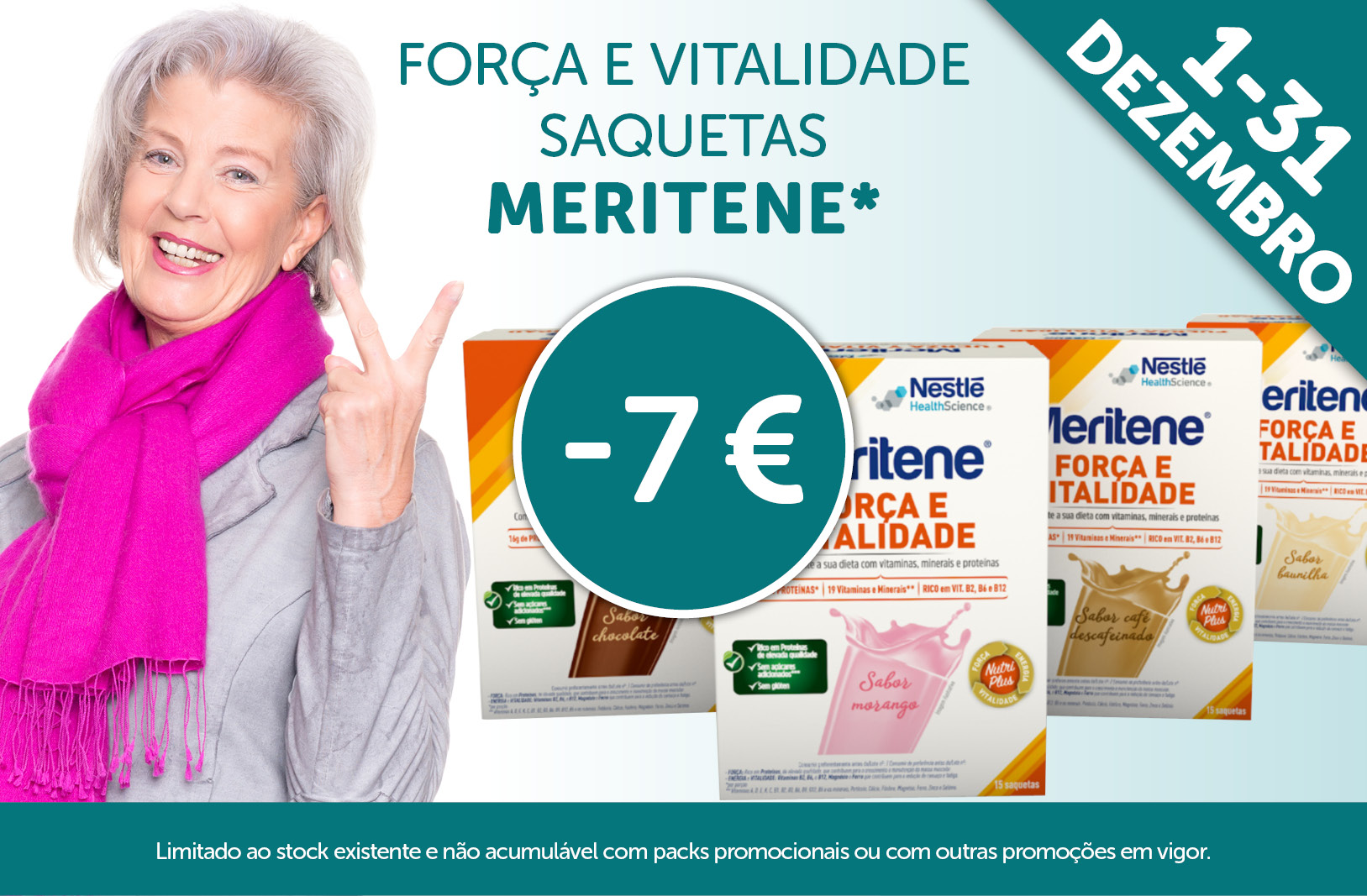 Campanha Meritene Força e Vitalidade Saquetas