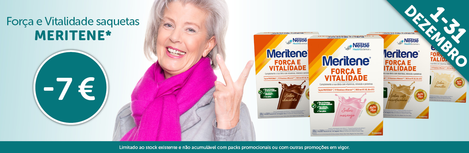 Campanha Meritene Força e Vitalidade Saquetas