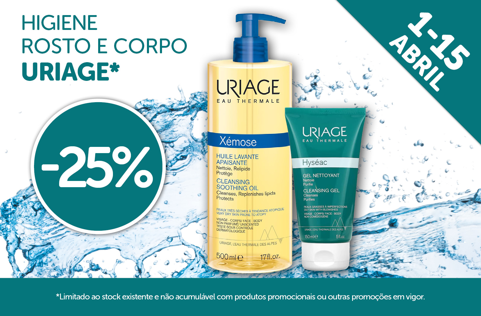 Campanha Higiene Rosto e Corpo Uriage